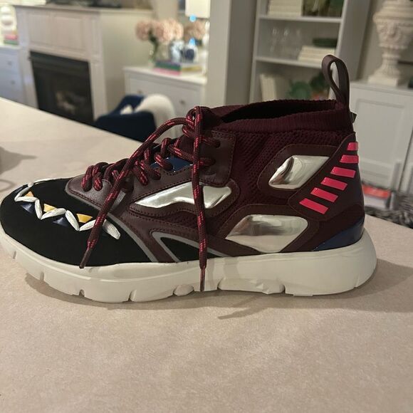 New Authentic Valentino Garavani Mix Media Runner Sneaker Men Shoe 43 $945 - Picture 11 of 14